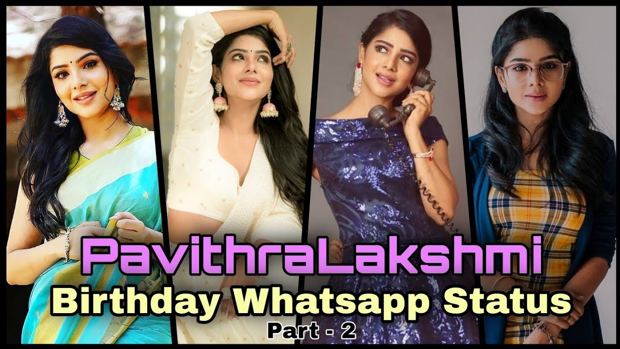 PavithraLakshmi Birthday Whatsapp Status |Selfie Pulla | Cook With Comali | Back Benchers Editzz |4K