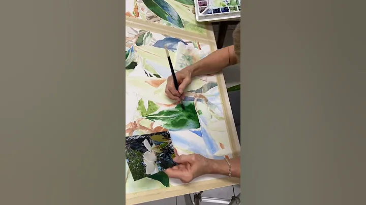 One magnolia leaf gets done.