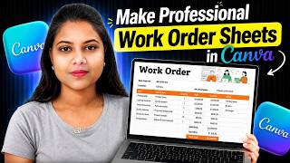 How to Make Professional Work Order Sheets in Canva | Easy Canva Tutorial 2026