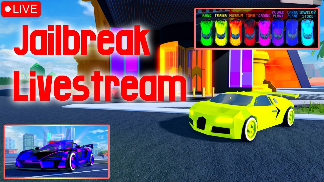I'm Back! Hyperchromes! Roblox Jailbreak Livestream & Trading