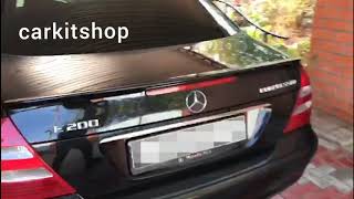 Спойлер Mercedes W211 E class на машине клиента