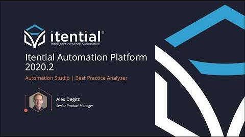 [Itential 2020.2] Design Studio: Best Practice Analyzer