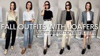 CHIC FALL OUTFITS STYLED WITH LOAFERS | OUTFIT INSPIRATION & STYLE TIPS | Styled. by Sansha