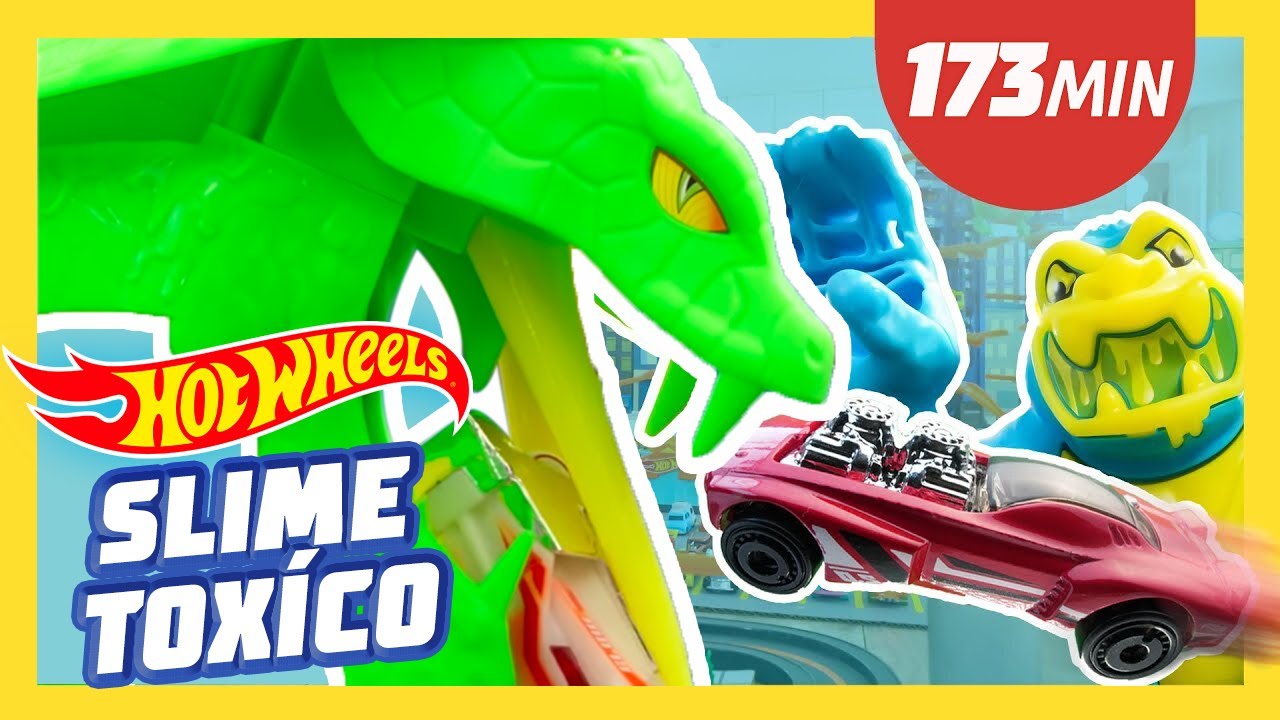 Pista Hot Wheels City Ataque Tóxico Da Cobra Serpente Slime