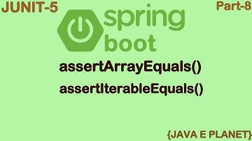 Spring Boot Testing ||Unit Testing With JUNIT-5 || #javatutorial  || @javaeplanet5250  #java #assertion