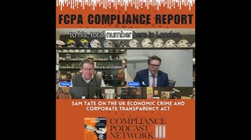 FCPA Compliance Report: Tom Fox Interviews RPC Partner Sam Tate 🎧