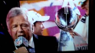 Full Super Bowl 49 Trophy Presentation
