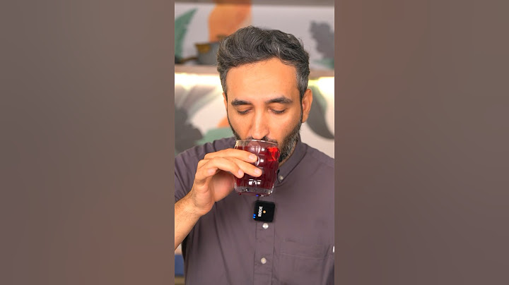 عصير كركديه بالورد