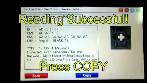 שכפול מפתח שברולט Transponder 48 Megamos cloning for Chevrolet Vivant 2006 with Zed-Full