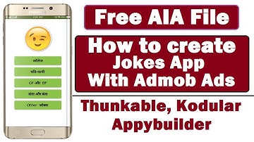 Download free Jokes AIA file | How to Create Joks App in Thunkable | Riyan Talks