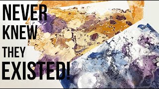 Delaminating alcohol inks-  experimenting