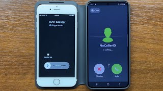 Skype vs Snapchat Social Apps Incoming Calls on Apple iPhone 6S vs Samsung S22 (iOS vs Android) screenshot 5