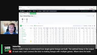 DFS Office Hours 11/2: SaberSim settings and backtesting approach, adjusting NBA projections