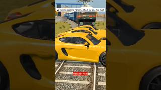 🚂 Porsche vs Train Crash Challenge 😱💥 | Indian Vehicle Simulator | The Gaming Thunder #simulatorgame