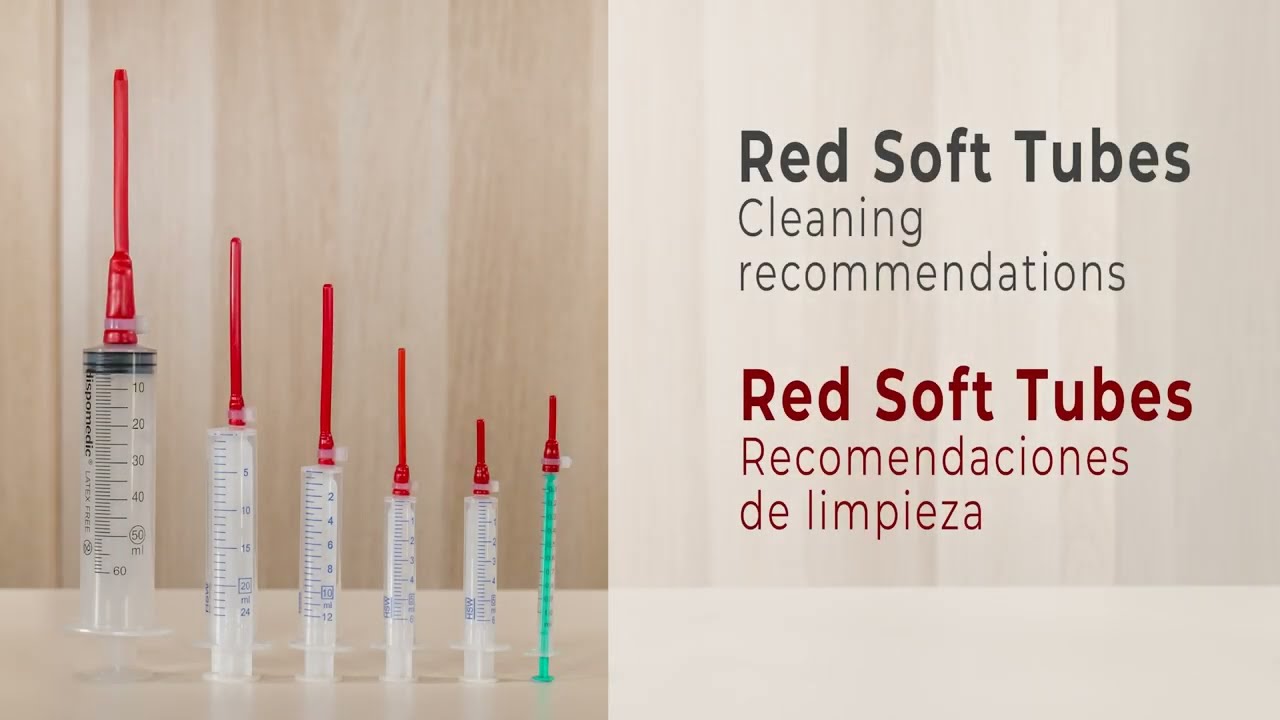 Red Soft Tubes: Cleaning recommendations