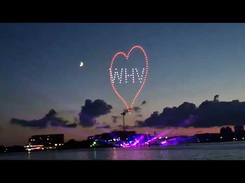 Drohnen Laser Show