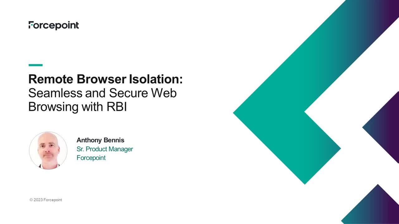Seamless and Secure Web Browsing with RBI | Forcepoint - YouTube