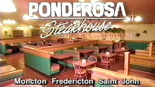 Ponderosa Steakhouse Commercial 1992 (Nova Scotia, New Brunswick)