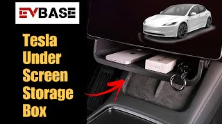 Review EVBase Tesla Center Console Under Screen Storage Box