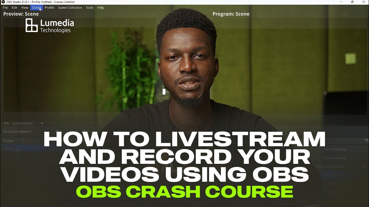 HOW TO LIVESTREAM AND RECORD VIDEOS USING OBS - OBS CRASH COURSE