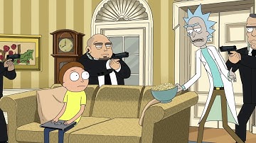 Rick and Morty in the Oval Office