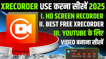 xrecorder kaise use kare du screen recorder kaise use kare How to use XRecorder app Screen Record ⏺️