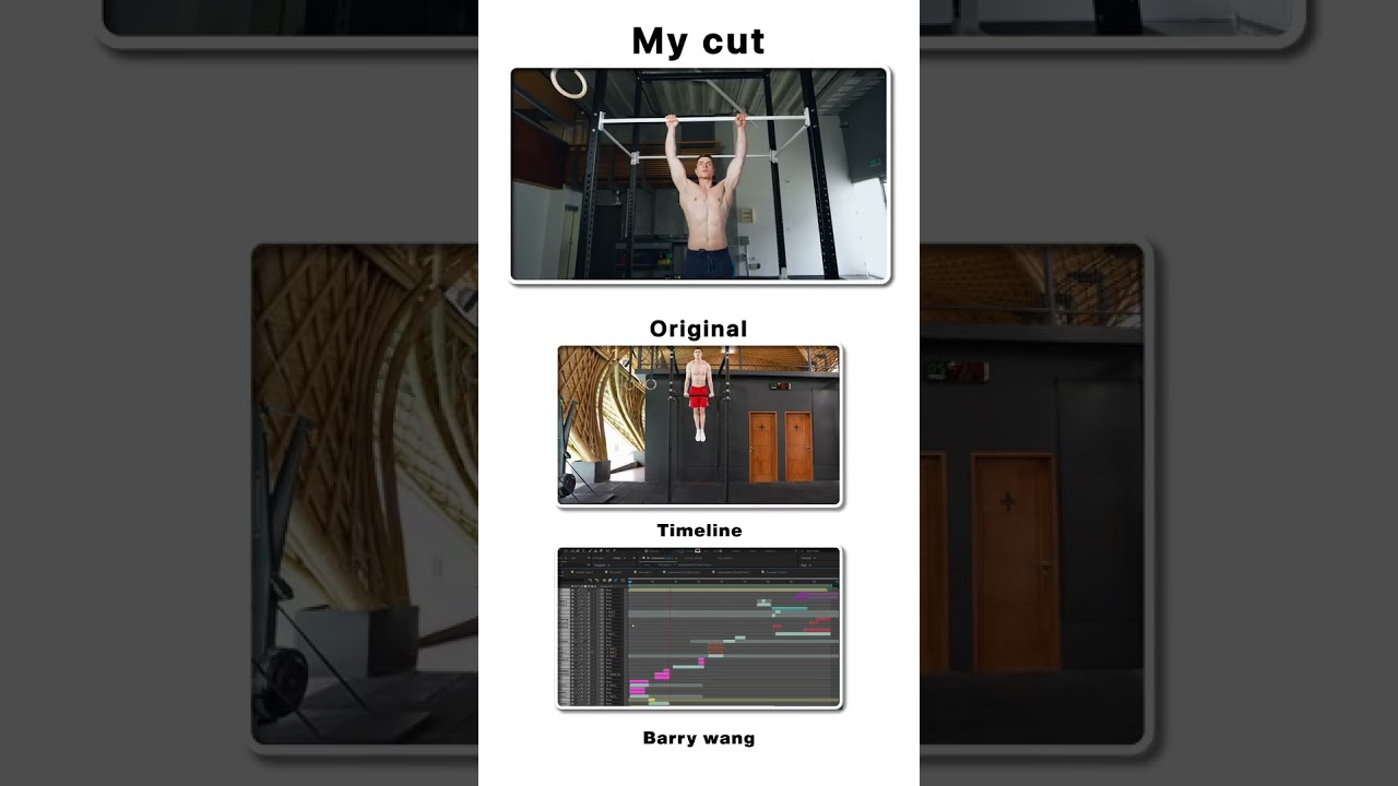 Day 1/180 of editing until I land a client. Re-edited a video from @FitnessFAQs to boost retention