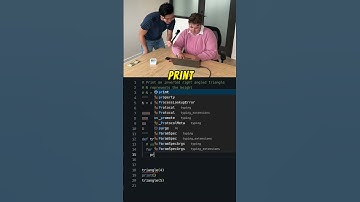 can you print a triangle in 30 seconds? 👀 #computerscience #coding #stem #softwareengineer #python