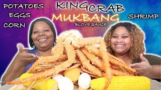 KING CRAB| SNOW CRAB| SHRIMP SEAFOOD BOIL MUKBANG WITH BLOVES SAUCE! + WHY I STOPPED DOING MAKEUP