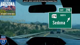 Flagstaff AZ to Phoenix AZ Timelapse Drive 2021 HD
