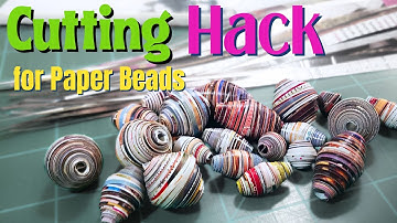 How I Make Giant Paper Beads With No Template Needed!