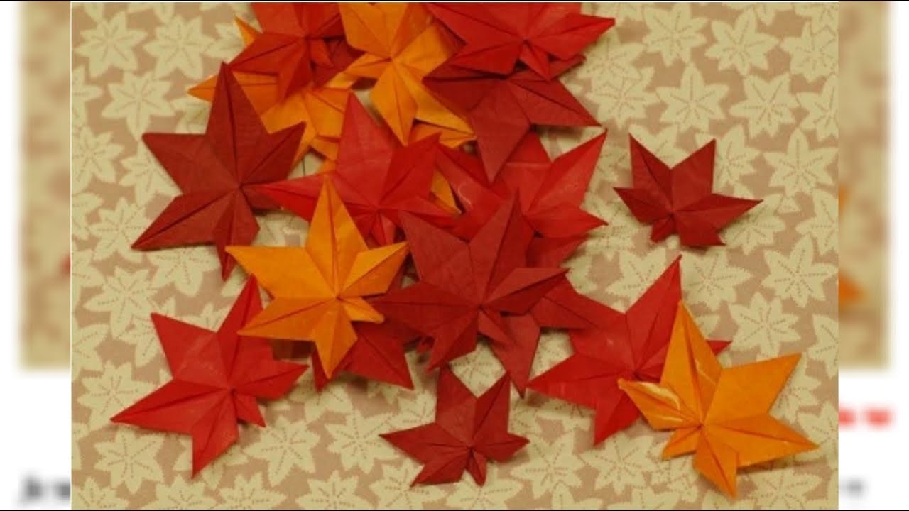 Мастер-класс: кленовый лист в технике оригами — осенняя поделка из бумаги