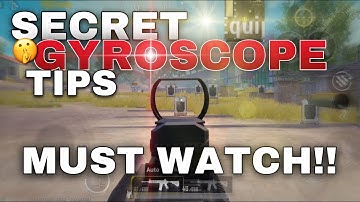 SECRET Gyroscope Tips | PUBG Mobile