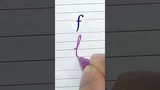 f - cursive writing a to z | cursive handwriting practice | cursive abcd  #lNRCursivegraphy #shorts