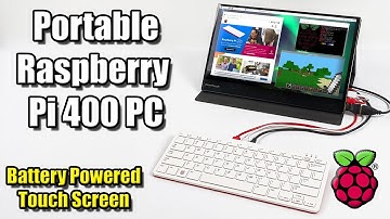 Portable Raspberry Pi 400 V1 - Battery Powered + Touch Screen