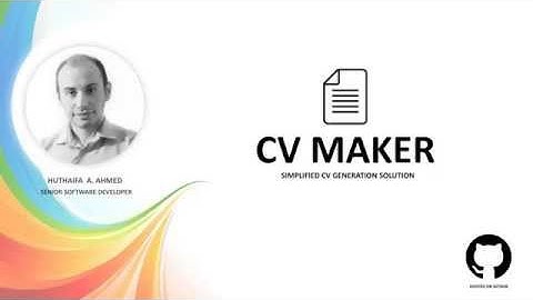 Introduction to CV Maker Web Application - huthaifa-abd.com