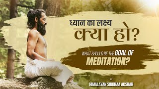 ध्यान का लक्ष्य क्या हो? | What Should Be The Goal of Meditation? | By Himalayan Siddhaa Akshar