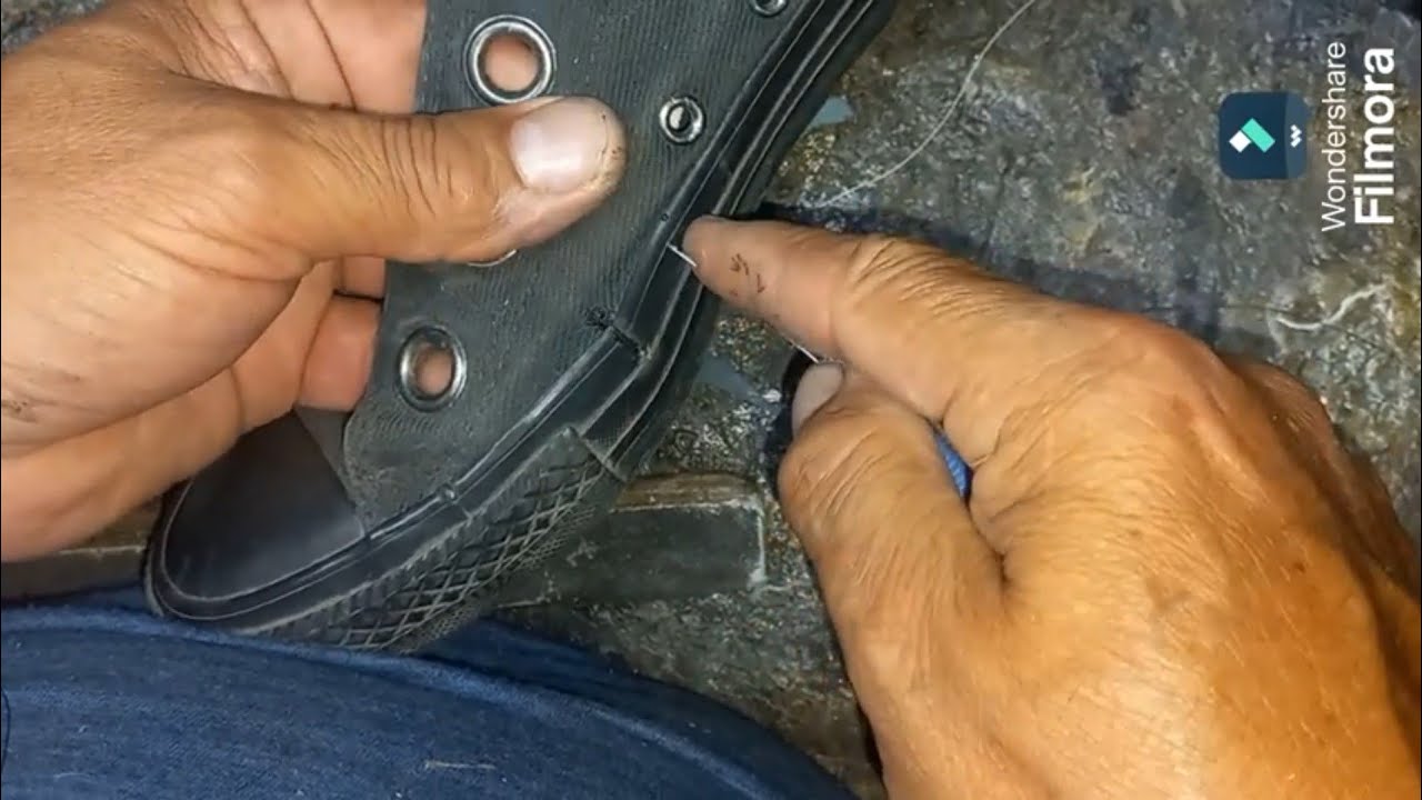 cómo parcha y coser con pegamento PVC - YouTube