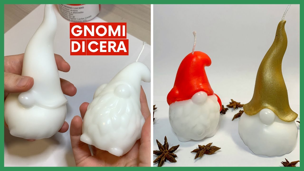 CANDELE A FORMA DI GNOMO DIY | Idea Regalo di Natale