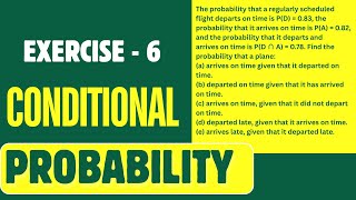 Exercise 6| Conditional Probability| Worked Example