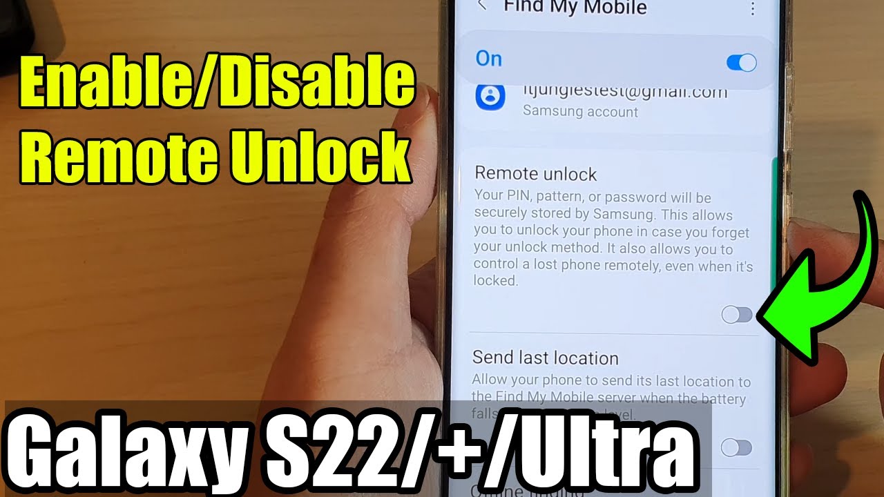 Galaxy S22/S22+/Ultra How to Enable/Disable Remote Unlock YouTube