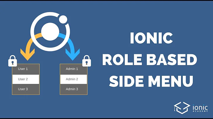 Ionic Side Menu With Role Based Authentication