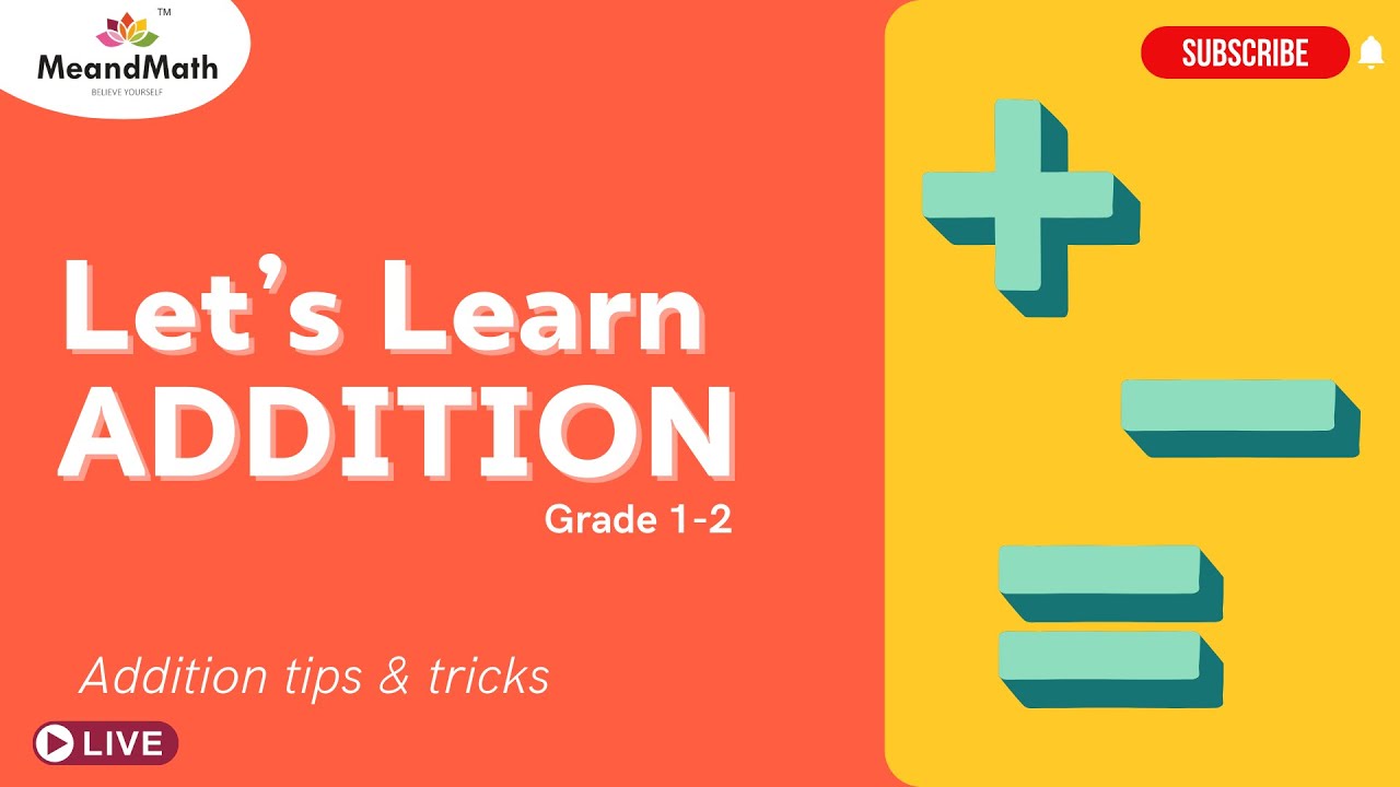 Adding Numbers is Easy! | Grade 1 Math Class for Addition || Learn ...