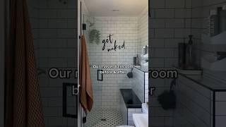 Small Master Bathroom reno! #shorts