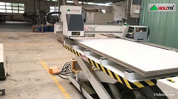 MÁY IN, DÁN TEM MÃ VẠCH | CHUYỀN MÁY CẮT VÁN CNC FULL LINE HOLZTEK