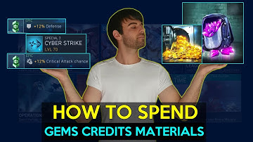 How to spend your GEMS CREDITS & GEAR MATERIALS | Beginners GUIDE | Injustice 2 mobile