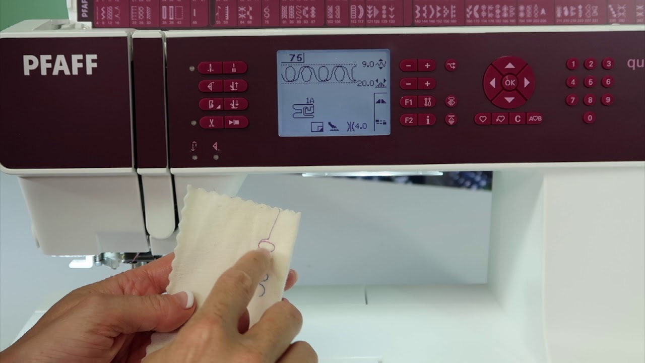 Pfaff quilt expressions 4.2 45 Stitch Restart YouTube