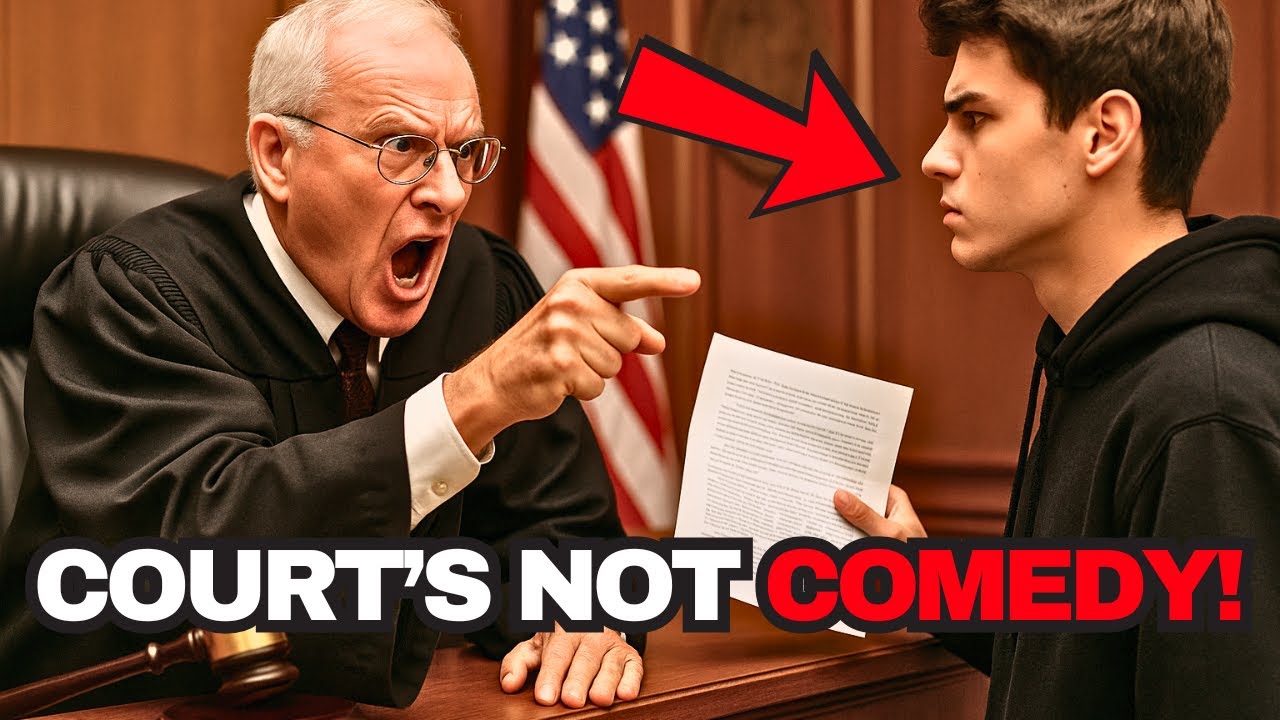 The judge laughs at the teenager in court. Until he reveals who he ...