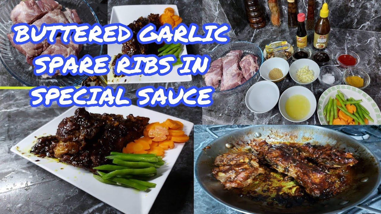 BUTTERED GARLIC SPARE RIBS IN SPECIAL SAUCE #abbyskitchenvlog # ...