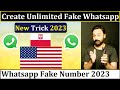 How to create Whatsapp fake account - Get Second number for Whatsapp | Virtual Number 2022